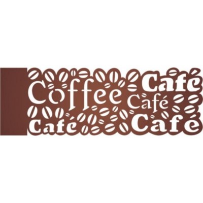 Stencil OPA 722 Negativo Cafe 10X30cm_OPA722